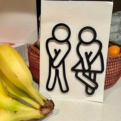 Funny bathroom sign - bathroom,