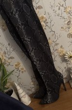 ASOS Black / Grey Snake Print