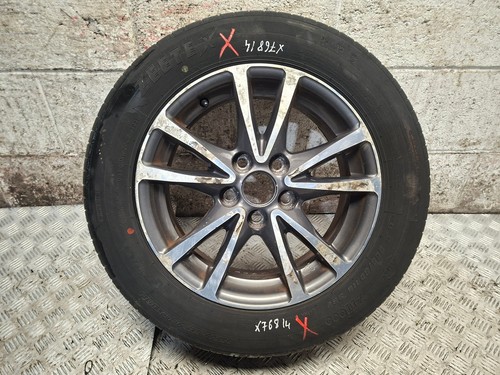 Alloy wheel with - with, damaged