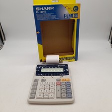 Sharp EL-1801E Calculator Adding Printing Roll Machine - Euro Conversion (#H1/29