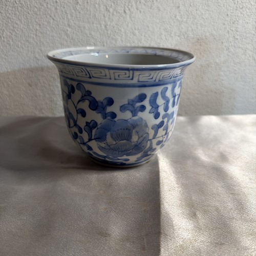 Chinese jardiniere blue - chinese,