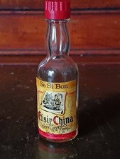 Miniature Alcohol Bottle -empty  Se Si Bon "Elisir China" Spanish Grappa Liqueur