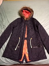 Womens Navy Brave Soul hooded