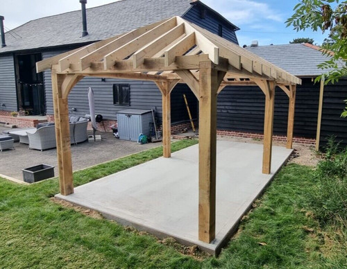 Oak gazebo kit - oak,