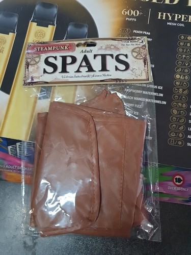 Steampunk spats adult fancy - spats,