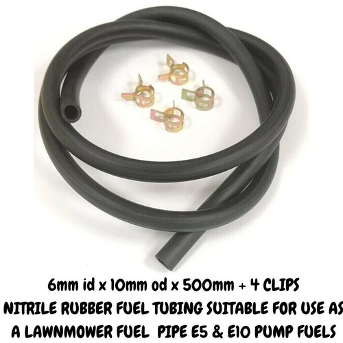 Petrol lawnmower fuel - pipe, 6mm