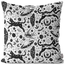 Cat stars swallow moon pillowcase cat halloween magical moon witch galaxy