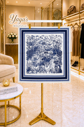 Maxx navy white toile - &,