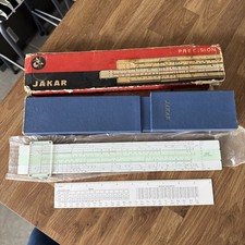 Vintage Jakar No 99 Slide Rule Duplex Log Log Original Case Made In Japan