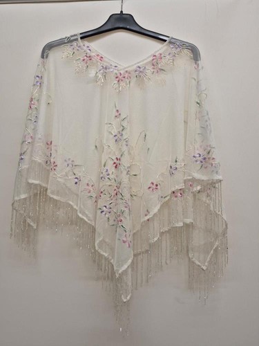 Embroidered poncho scarves - poncho,