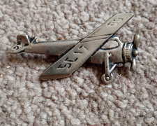 SC 17 Aircraft Metal Pin Badge - Retro Vintage 5.5cm approx Propeller Plane