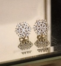 925 Snowflake Sparkling Stud