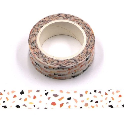 Orange and black speckled - orange,