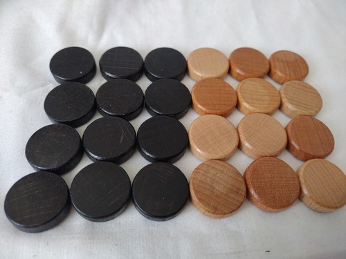 Set wooden draughts - set, of