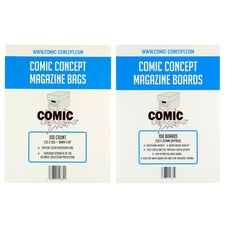 Comic Concept Comic Bags and Backing Boards -- MAGAZINE Size -- Great Value!!