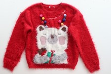 NEXT RED PLUSH KNIT CHRISTMAS
