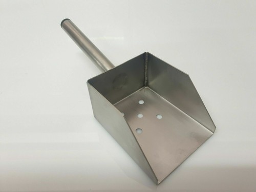 Chip scoop stainless 8oz - stainless, 8oz-