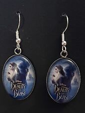 SILVER 925 DISNEY BEAUTY AND THE BEAST EARRINGS  BELLE PRINCESS JEWELLERY GIFT