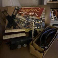 Mettoy Safetylectric Boxed Train Set Locomotive Wagons Signal, Track, OGauge £42