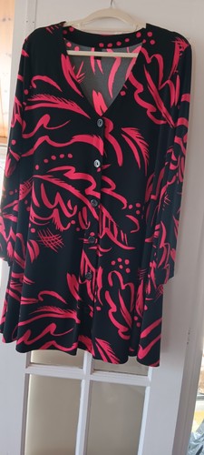 Red and black top - red,