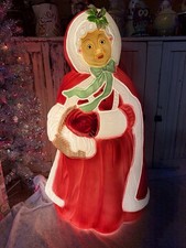 Blow Mold  Nostalgic Christmas Mrs. Claus General Foam Mold Newly Made USA 40”