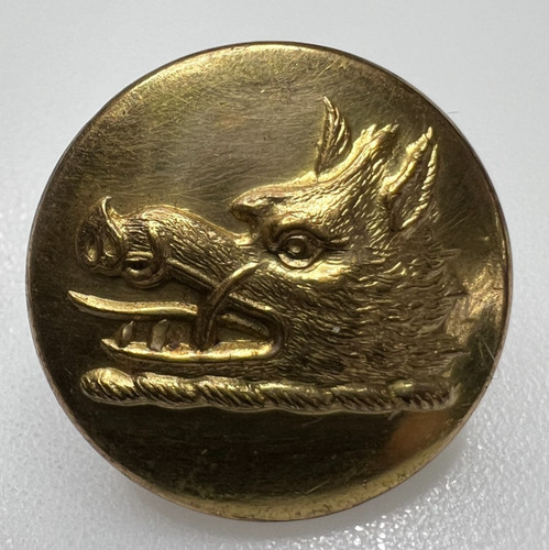 Antique livery button - livery, gilt