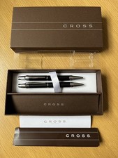 Cross Pen set Ballpoint and Fountain Pen Boxed