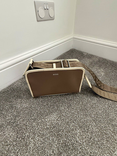 Boss small brown beige - boss, leather