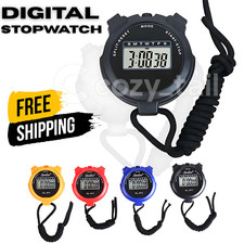 New Digital Handheld Sports Stopwatch Stop Watch Timer Alarm Counter Seller uk⏱⏱
