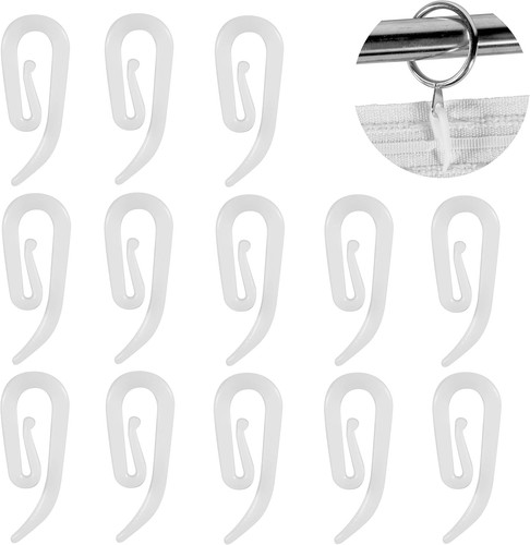 White plastic curtain - plastic,