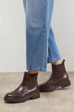 Oasis Brown Chelsea Boots Womens Casual Boots