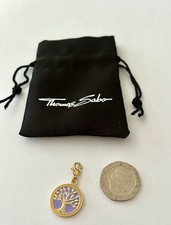 Thomas Sabo Charm Pendant. Gold Plated Sterling Silver. New In Package.