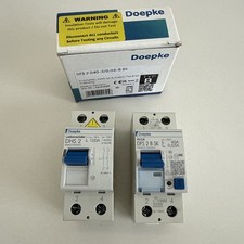 Doepke DFS 2 B SK 40A Type B RCCB and DHS 2 100A Double Pole Main Switch