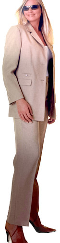 Sand trouser suit women - 2,