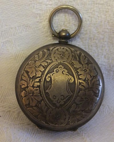 Antique silver pocket watch - pocket,