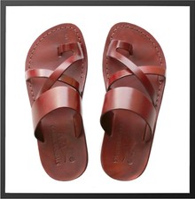 Brown Leather Sandals Womens