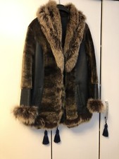 real leather shearling coat