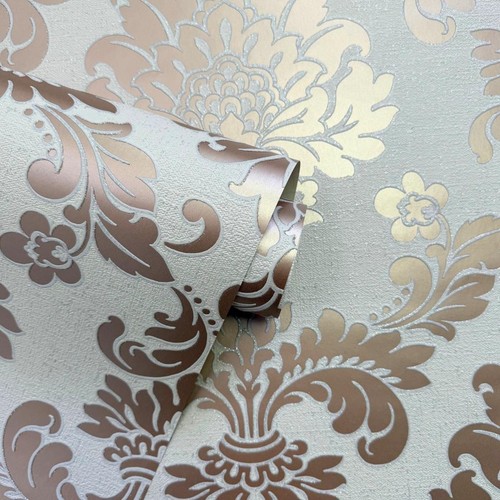 Quartz damask wallpaper rose - damask,