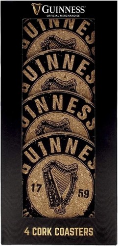 Guinness cork coasters pack - cork, (pack
