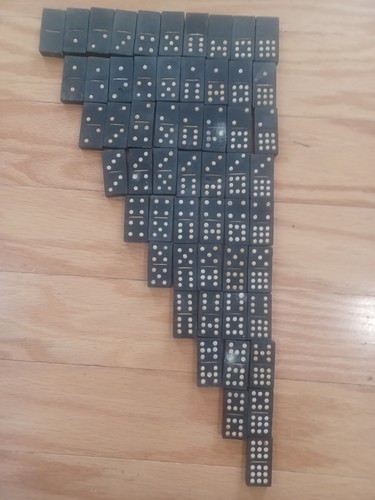 Vintage dominoes set double - vintage,