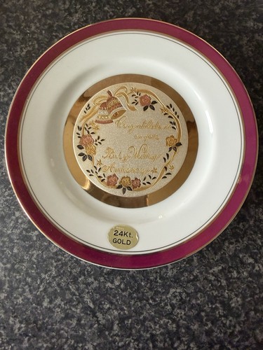 Chokin art plate 24kt - plate,