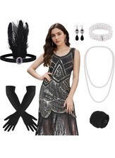 FEPITO 1920s Flapper Dresses
