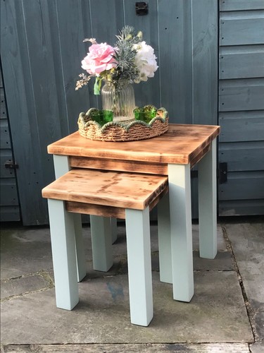 Chunky solid oak - dual, nesting