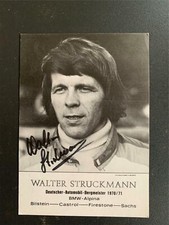 Rare vintage signed card Walter Struckmann Alpina BMW 2002 Bergmeister 1970/71