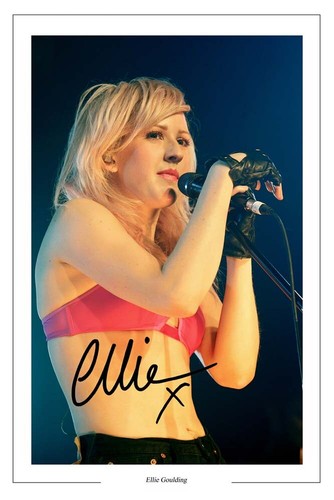 Ellie goulding signed photo - ellie,