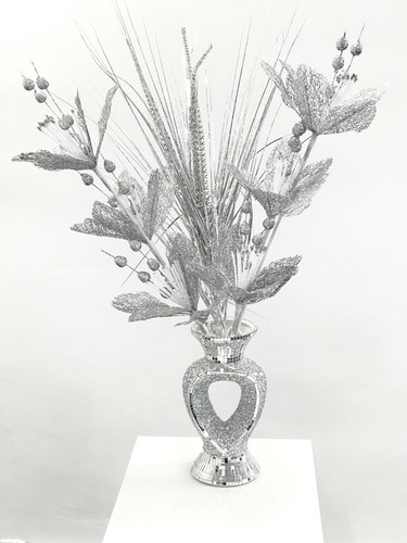 Mosaic vase and flowers - cm,