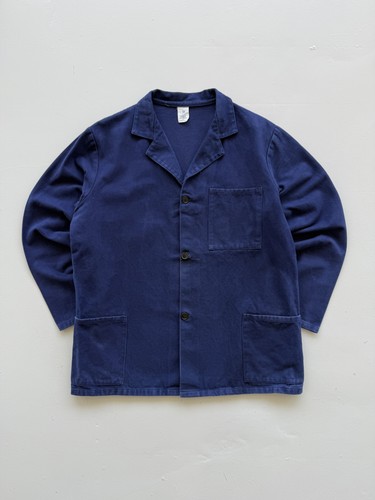 Navy blue french chore jacket - french,