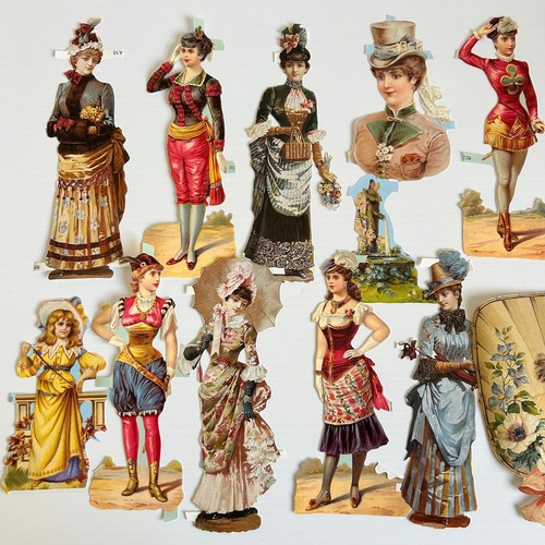 Victorian die cut scraps - die,