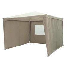 Blooma Outdoor Garden Gazebo Jarvis Beige Square Marquee Canopy Waterproof 3x3m