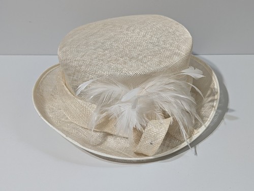 Ladies cream champagne sinamay - champagne,
